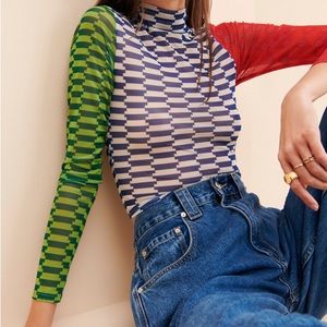 Lisa Says Gah | Ana Mesh Turtleneck